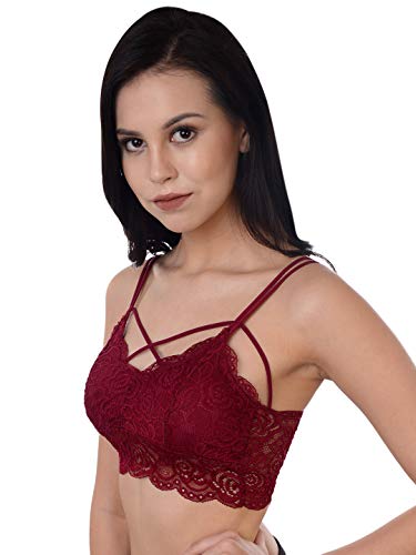 Image of Da Intimo Solid Non-Wired Lightly Padded Bralette