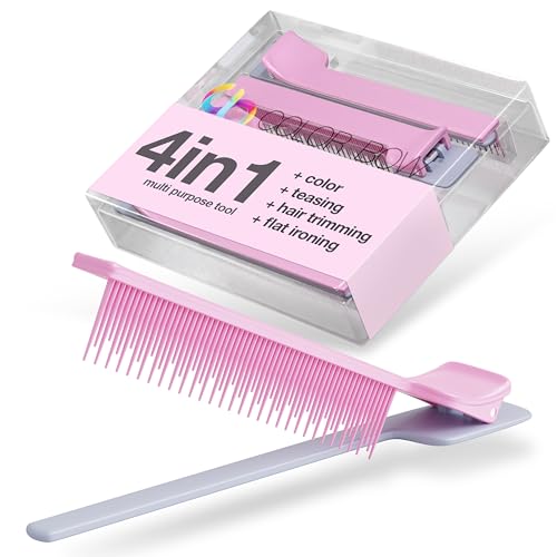 ColorBow Pettine con clip per prendere in giro (5 pezzi) Pettine per prendere in giro, strumenti per lo styling da colorare - Un must have per parrucchieri per evidenziare balayage board Companion
