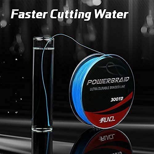 Image of RUNCL PowerBraid Fishing Line 4 /8 /9 Strands, Braided Fishing Line 300 /500 /1000Yds - Seamless Weaving Tech, Enhanced Coating Tech, Zero Stretch, High Sensitivity, Smaller Diameter - Braid Line 15-115LB