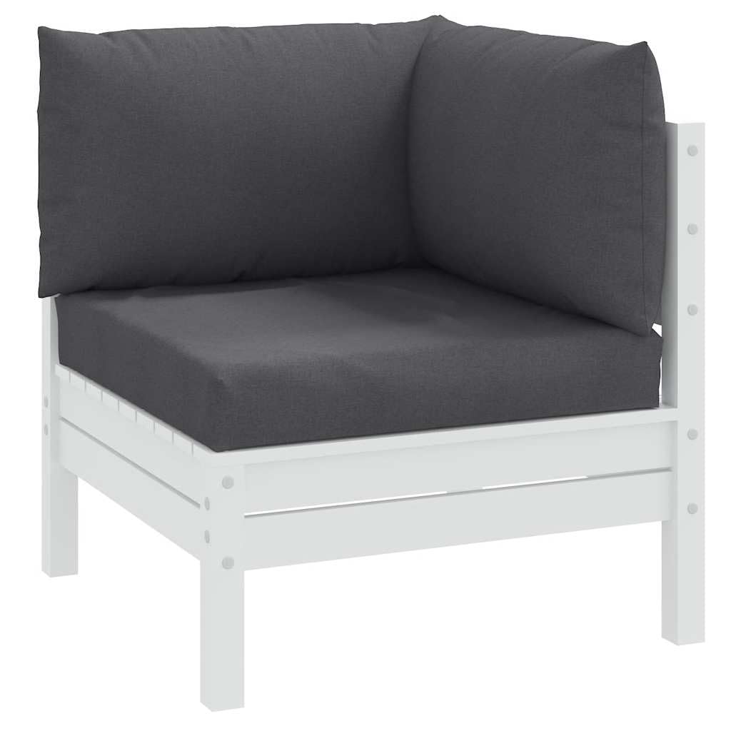 Coussin de palette en tissu chiné de qualité supérieure gris anthracite