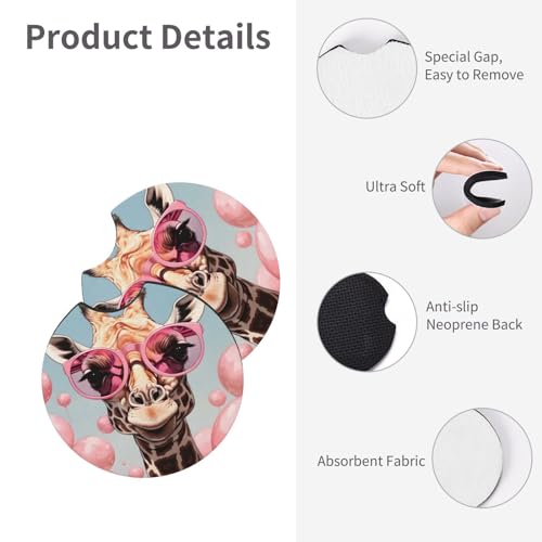 Posavasos para Auto de Neopreno 2 Pack Multicolor miniatura 3