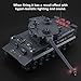 FMTStore RC Tanks | 1:28 WW2 German Tiger Army Tank Toys for Boys, Adults Gifts 9 Channels Remote Control Vehicles with Sound and Light,RC Military Toys for Kids Boys Girls (Gray)