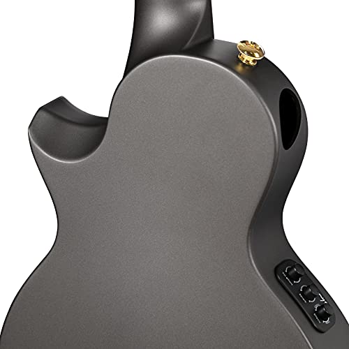 Image of Enya NOVA UE Pro 26-Inch Carbon Fiber Acoustic-Electric Ukulele, Black | AcousticPlus Pickup, Built-In Effects, USB Rechargeable, Lightweight 1.98 lb, Cutaway Design, Kit with Case and Accessories