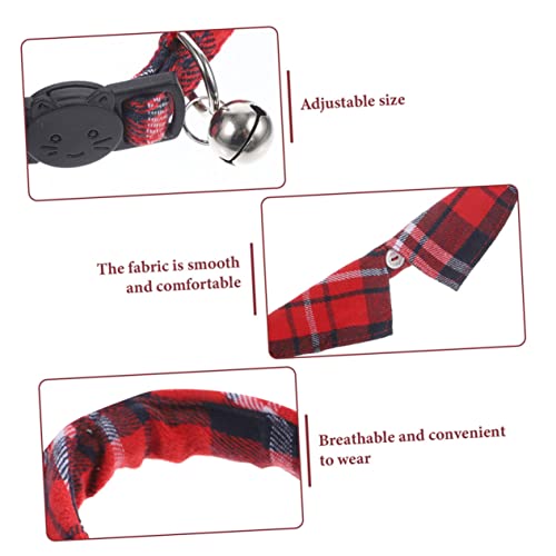 Collar de perro a cuadros ajustable que evita molestias en el cuello de tu mascota 4