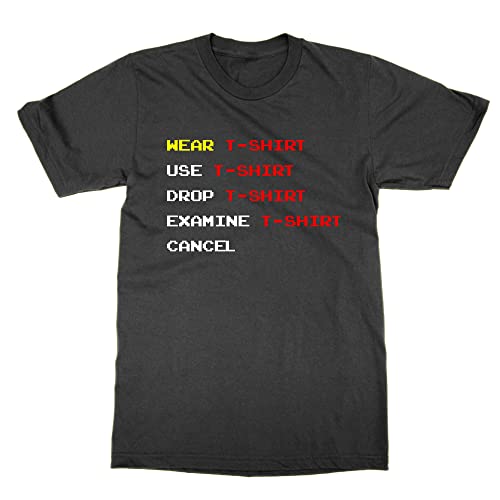 T-shirt Gamer Options Menu - Le Haut Style Chemise Classique Rétro XXL