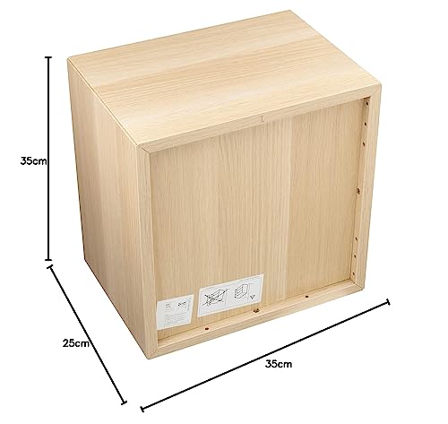 Mueble cubo EKET para salones modernos, almacenaje compacto en roble blanco 3