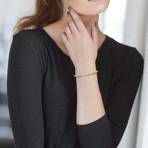 QWNHONEY Waves of Life Bracelet Inspirational Birthday Gifts for Bestie Sister 16th 18th 21st 30th 40th 50th 60th Birthday Gifts for Women3