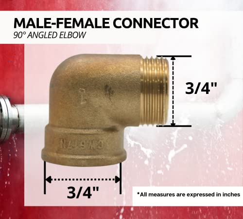 DOJA Barcelona | Tubo Gomito Ottone 90° | 3/4 |