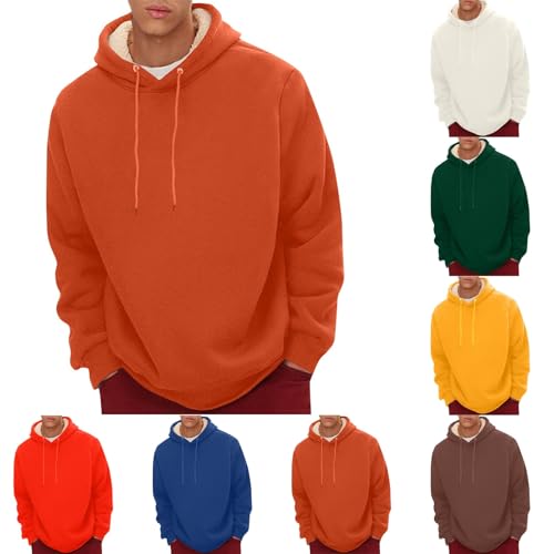 Genérico Sudadera con Capucha Hombre Contraste con Bolsillo Otoño Invierno Deporte Outwear Hoodie Pullover Color Sólido Chaqueta con Capucha Abrigo Casual Moda Talla Grande Comodidad Fiesta Running