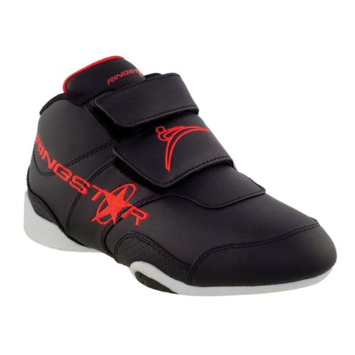 Ringstar Fightpro Sparring Shoes - Black/Red - Size 1 Ringstar Fightpro Sparring Shoes - Black/Red - Size 1