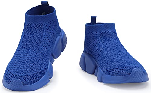 Image of Santiro Mens Walking Shoes Breathable Knit Slip On Sneakers Lightweight Athletic Gym Shoes