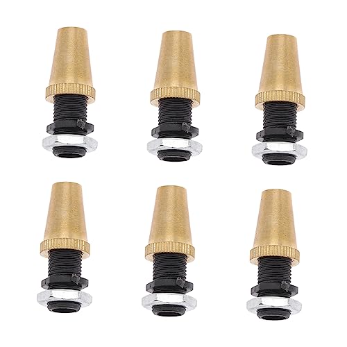 DIYEAH Presse-Étoupes Métalliques M10 Connecteurs de Câbles Bloque-Câbles Solide Fixations de Accessoires DIY pour Luminaires Lot de 6