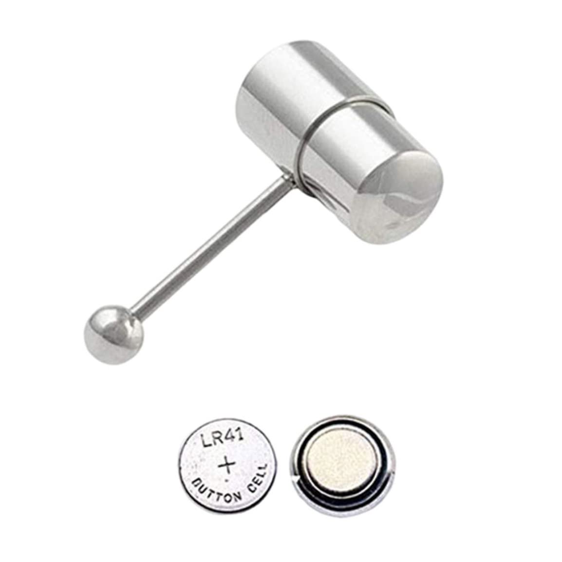 WXEBQHZ Barra de lengua Anillo de lengua de vibración de acero inoxidable Joyería piercing Adorno de barra Anillos de lengua azules Anillo de lengua de vibración de perno de lengua