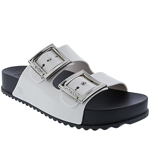 Sandália Partner III, Zaxy, Feminino, Preto/Branco, 37