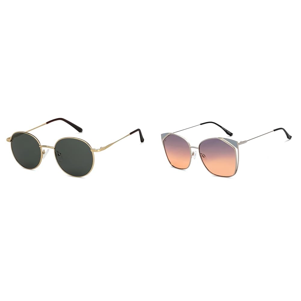 vincent chase eyewear Unisex Vincent Chase Couple Polarized Oval Sunglasses By Lenskart | Combo Sunglasses, Assorted, Medium-picture-28