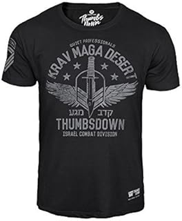 Thumbs Down Krav MAGA Desert T-Shirt, Quiet Professionals, MMA, siłownia, trening sztuk walki