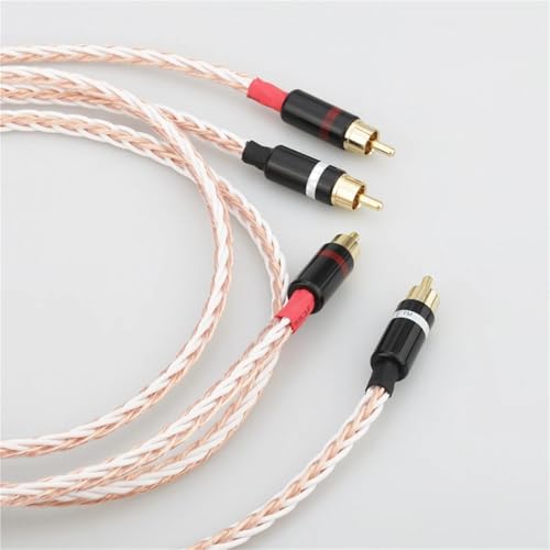 Cable de audio analógico RCAA de 2 m miniatura 2