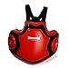 Protecteur de poitrine, MMA de boxe, protection corporelle, équipement de protection professionnel pour les arts martiaux, Muay Thai, taekwondo, entraînement avec équipement de protection (rouge)