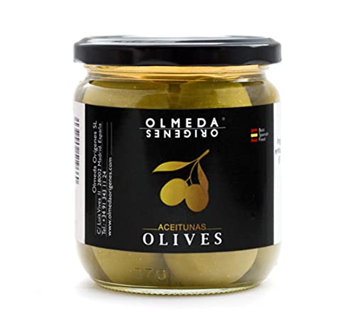 OLMEDA ORÍGENES - Aceitunas Gordal con hueso - Tarro de cristal (370 gr) Cover