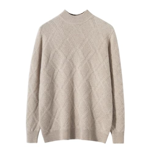Pull en cachemire à revers haut femme pull ample grande taille décontracté Large