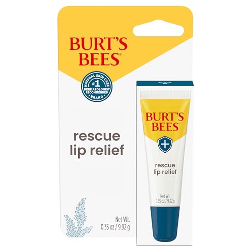 Burt’s Bees Rescue Lip Relief with Shea Butter and Echinacea, 100% Natural Origin, 0.35 Ounces(Pack May Vary)