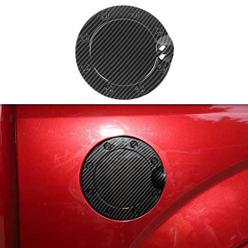 CheroCar for F150 Gas Cap Cover Fuel Filler Door Cap Gas Tank Cap Cover for Ford F150 2015-2020 (Carbon Fiber)…
