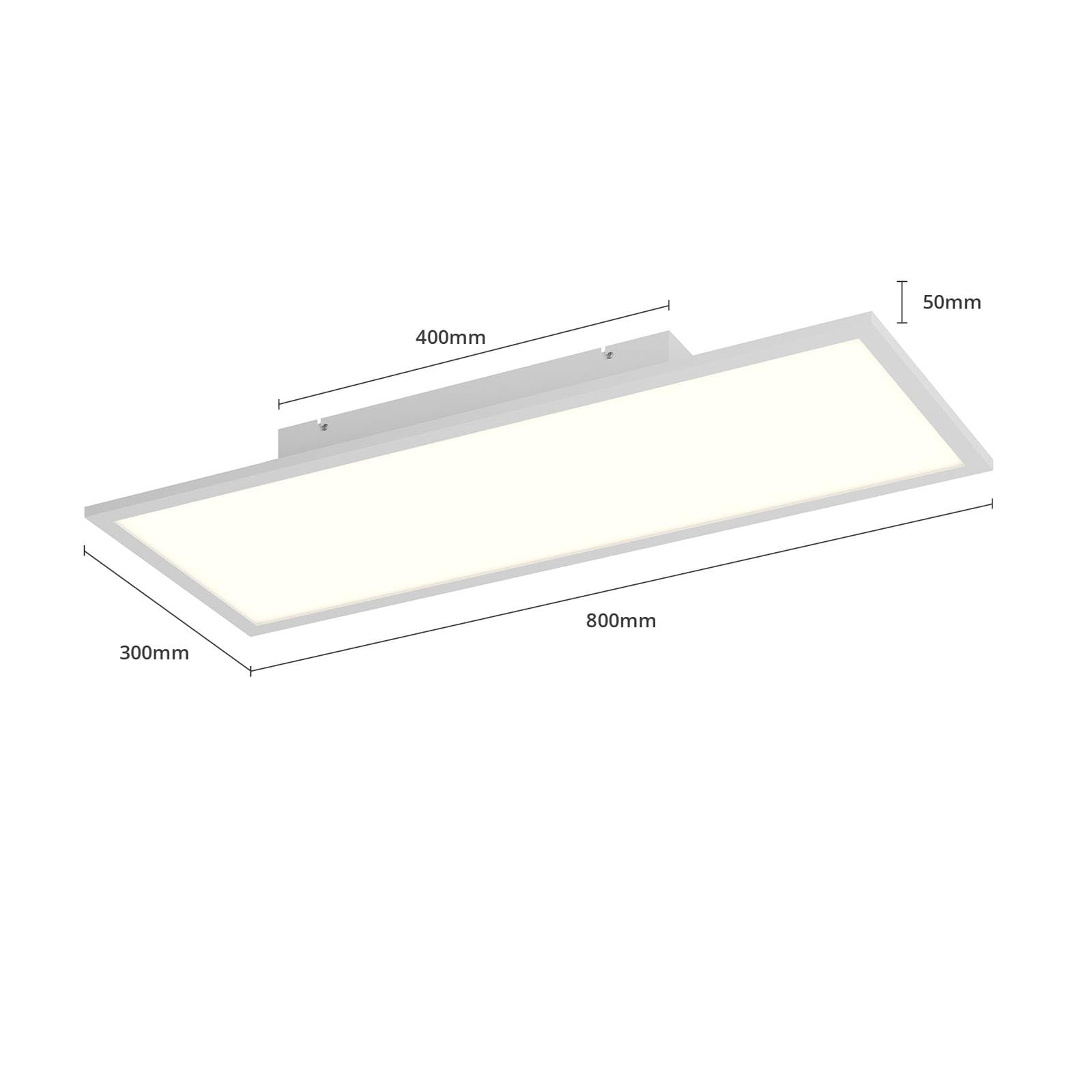 Lindby LED Lámpara de techo Luay (Moderno) en Blanco hecho Plástico e.o. para Cocina (1 llama, lámpara, plafón