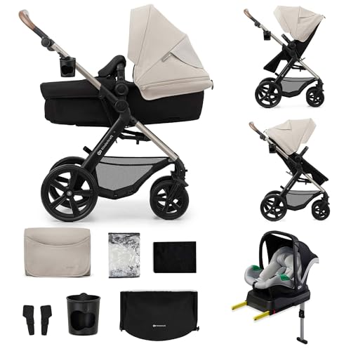 Kinderkraft MOOV2 Kinderwagen 4 in 1 Kinderwagenset bis 22 kg mit...