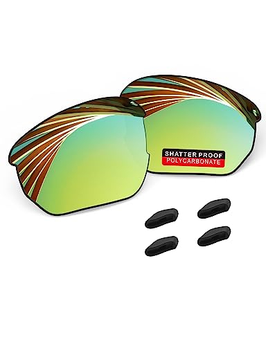 Image of PRO+ Polycarbonate Replacement Lenses & Rubber Kits /Nose Pads for Oakley Flak Series Sunglasses