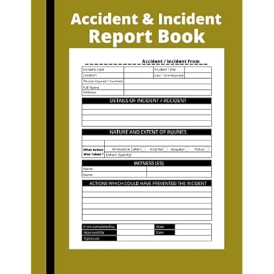 Accident & Incident Report Book