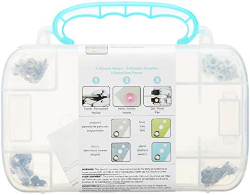We R Memory Keepers 6 x 8.5 x 1.25-inch Crop-A-Dile Carrying Case, Teal