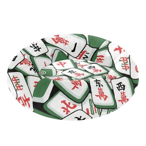 Lit pour chien mahjong panier chat beignet petit modèle coussin vert S - 2