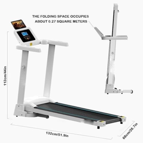 Image of Folding Treadmills Treadmills for Home Folding with Incline Household Smart Electric Foldable Treadmill Running Trainner Jog Space