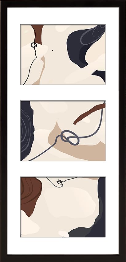 Wackadoo Bilderrahmen für 3 Bilder MDF Holzrahmen Fotogalerie Fotorahmen...