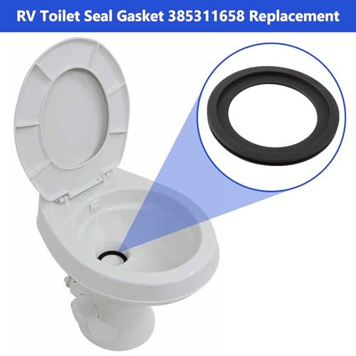 Image of 385311658 RV Toilet Seal Replacement for Dometic 300 /310 /320,Toilet Flush Ball Seal Gasket for Dometic RV Toilet Gaskets Premium High Sealing,2 Pack