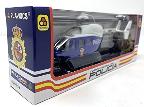 PLAYJOCS GT-8130 Hubschrauber Nationale Polizei, Fahrzeug für Kinder und Sammler.