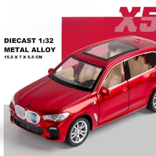 Image of Mashes BMW X5 SUV Car 1:32 Scale Model Car Exclusive Alloy Metal Pull Back Die-cast Diecast Metal Pullback Toy Openable Doors & Light Music Best Gifts Toys Kids【Colors as Per Stock】