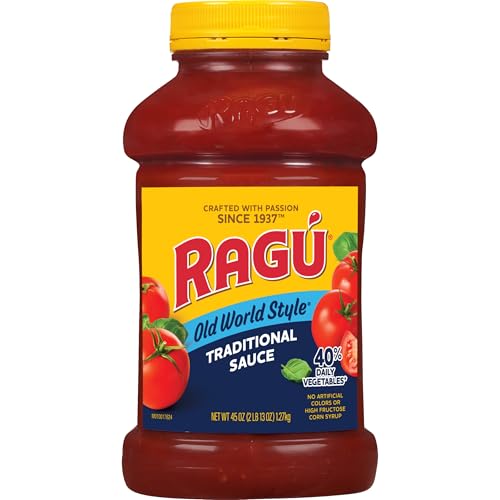RAGÚ Old World Style Traditional Sauce, Perfect for Italian Style Meals at Home, 45 oz