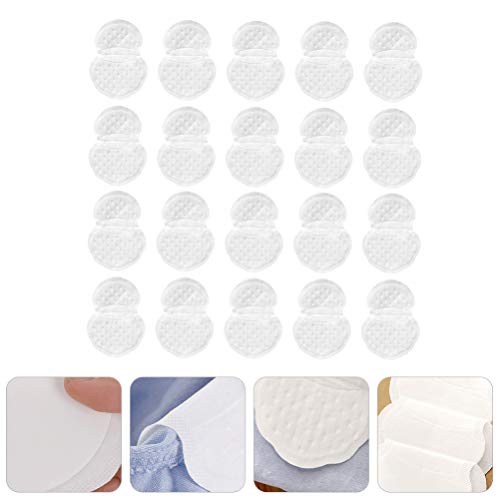 Healifty 20 folhas de almofadas de axila para suor de axila sem suor Proteção de axila Protetores de