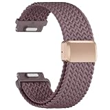 Bracelet Magnétique Compatible avec Samsung Galaxy Watch 3 45mm/Galaxy 46mm/Gear S3 /Huawei GT4/GT3/GT2 46mm Homme et Femme, Elastique Nylon Bracelets pour Garmin Venu2&3/Forerunner 255/Forerunner 265