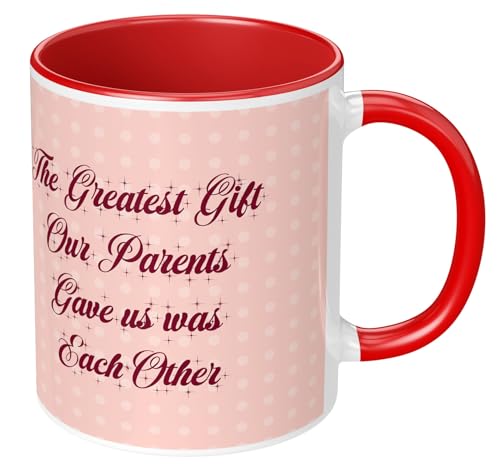 Image of NH10 Designs Raksha Bandhan Gifts Printed Mug with Keychain Best Rakhi Combo Gift for Brother & Sister Rakshabandhan Return Gifts for Sister White 350ml Coffee Mug(Pack of 5)(Combo Set)(RMCKRCG407)