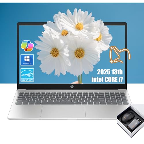 HP Pavilion Laptop com tela sensível ao toque FHD de 15,6 polegadas | Laptop Intel i7 13 2025 | 32 GB de RAM | SSD de 1 TB | Gráficos Iris Xe | Laptop empresarial Win11 | Computadora Portátil | Wi-Fi