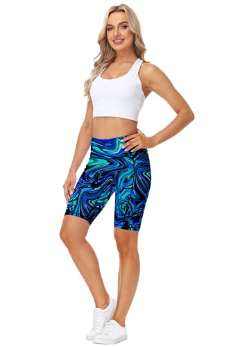 Image of AOBUTE Womens 9 inch /10 inch /11 inch Long Swim Board Shorts High Waisted UPF 50+ Biker Shorts with Pockets
