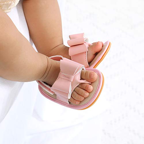 Ballerina for Kids Rubber Bow Shoes Walking Soft Flat Non-Slip Sole Baby Sandals Baby Boy Going Home Outfit2