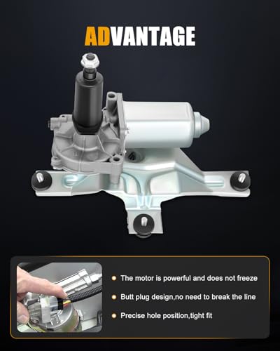 Image of ROADFAR Rear Windshield Wiper Motor Fit for Ford for Lincoln for Mercury | For Ford For Explorer 1998-2001|For Lincoln For Navigator 1998-2002|For Mountaineer|OE F75Z17508AA|54902212|4 Pins