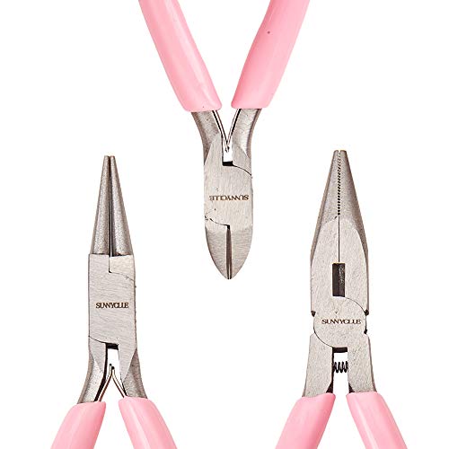 Alicates de punta de cadena larga para diseñar joyas en casa SUNNYCLUE 7