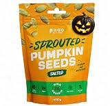 Semi di Zucca Germogliati, Salati 400g – 144g Proteine/conf, Non OGM, Vegan