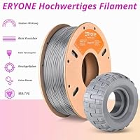 ERYONE TPU Filament 1.75mm, 3D Drucker Filament,Flexible TPU Weiches Filament, TPU 95A, Maßgenauigkeit +/- 0,03 mm, 0.5kg 1 Spule, Grau – Ansicht 3