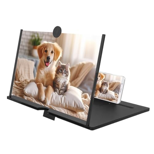Phone Screen Magnifier, Universal Compatibility, 15x12cm, Mobile Screen Enlarger, HD Phone Projector, Stable and Easy to Use, for Videos, Movies, Reading