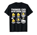 Things I Do in My Spare Time Funny Cute Duck Lover T-Shirt